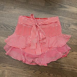 Perfect UGA Gameday Skirt, Candy Stripe Ruffle Skirt, Size M